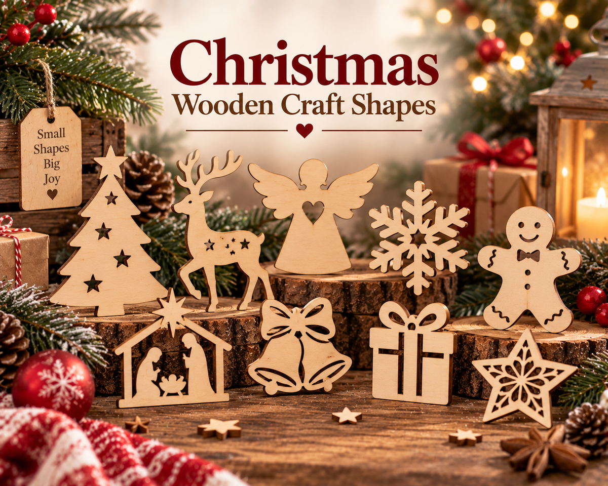 Christmas Wooden Craft Shapes