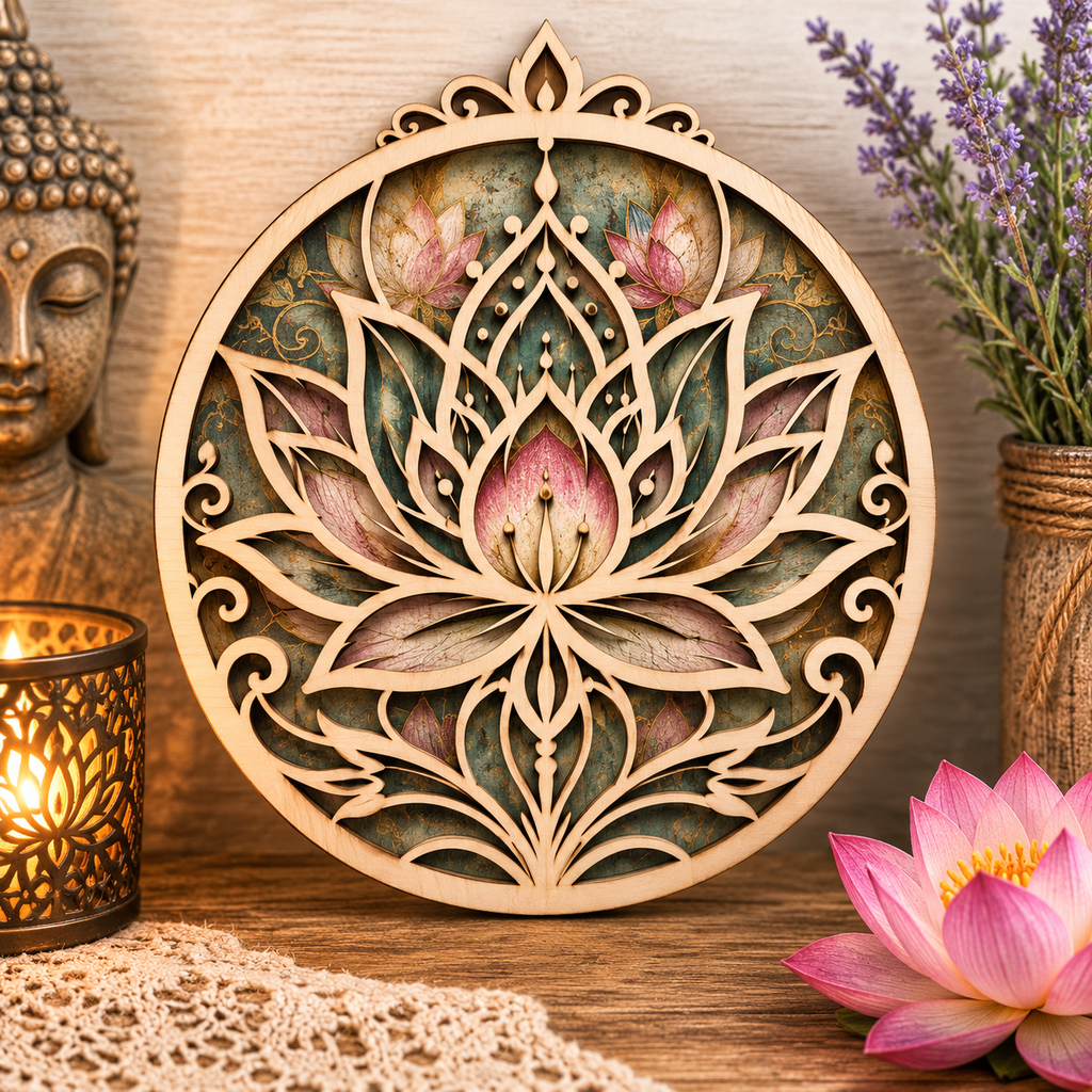3D Lotus Flower DIY Craft & Home Decor