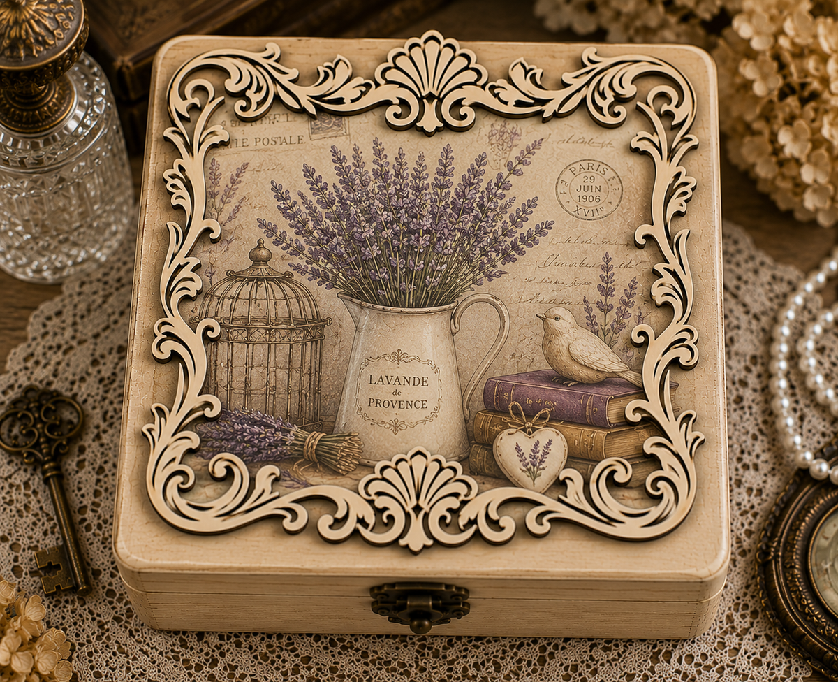 Ornate Vintage Scroll Decorative Wooden Frame