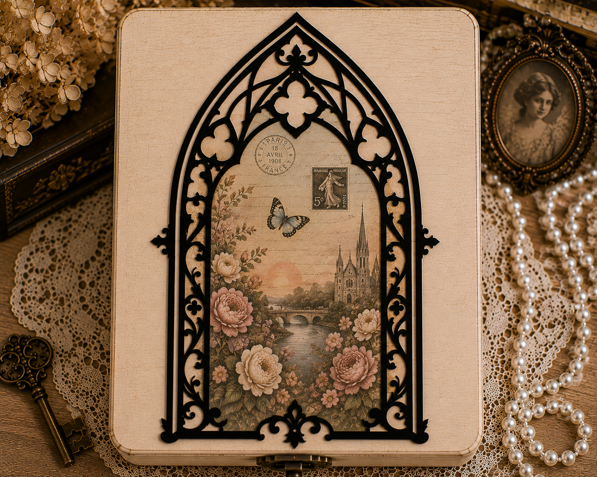 Gothic Window Decorative Wooden Frame