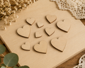 Wooden Heart Craft Blanks – Laser Cut Plywood Craft Embellishments | 20–50 mm | Packs of 10–100