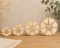 Wooden Cornflower Craft Blanks– Laser Cut Plywood Craft Embellishments | 20–50 mm