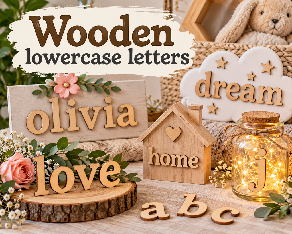 Individual Wooden Lowercase Letters a - z