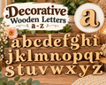 Individual Decorative Wooden Lowercase Letters a - z