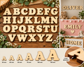 Individual Vintage Wooden Uppercase Letters A–Z
