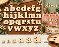 Individual Vintage Wooden Lowercase Letters a - z