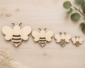 Wooden Bee Craft Blank– Laser Cut Plywood Craft Embellishments | 20–50 mm | Packs of 10–100