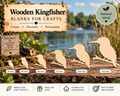 Wooden Kingfisher Craft Shapes– Laser Cut Plywood Craft Embellishments | 30–150 mm