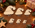 Wooden Santa Hat – Laser Cut Plywood Craft Embellishments | 30–150 mm