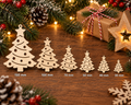Wooden Christmas Tree – Laser Cut Plywood Craft Embellishments | 30–150 mm