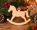 Wooden Rocking Horse – Laser Cut Plywood Craft Embellishments | 30–150 mm