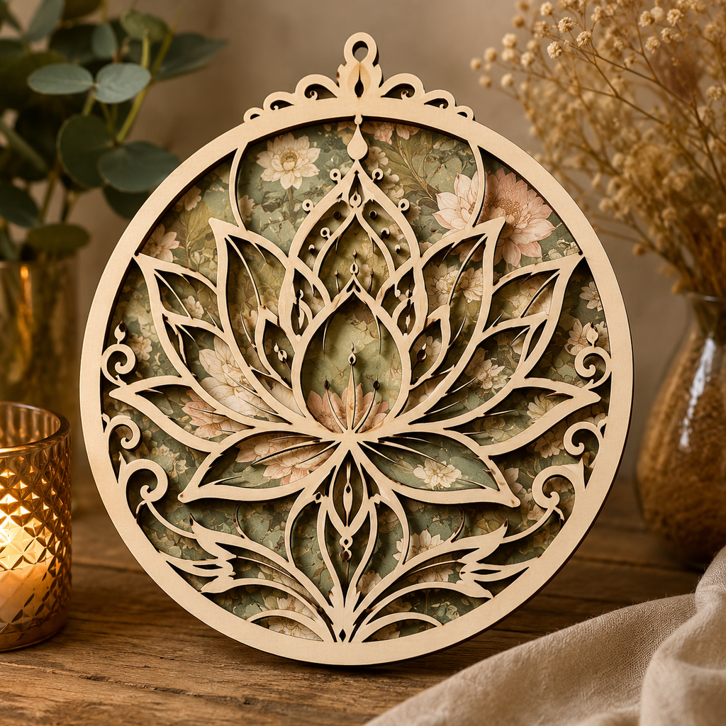 3D Lotus Flower DIY Craft & Home Decor