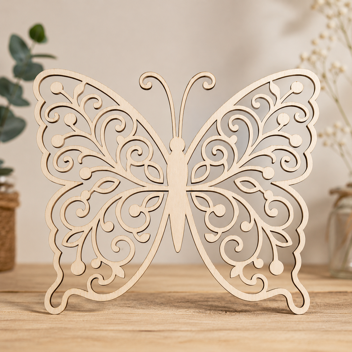 3D Ornate Wooden Butterfly – DIY Craft & Home Decor