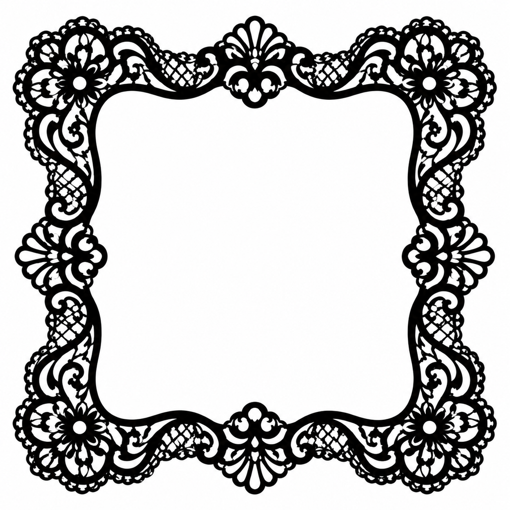 Lace Decorative Wooden Frame