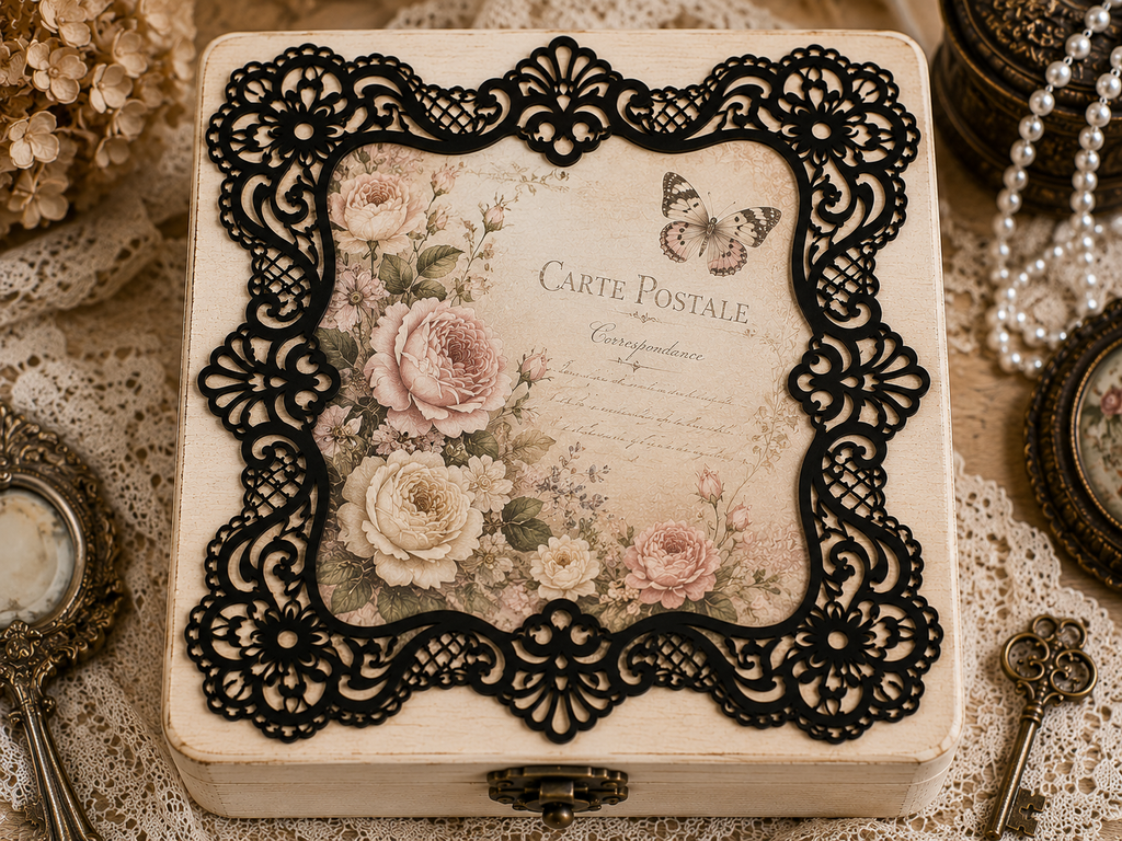 Lace Decorative Wooden Frame