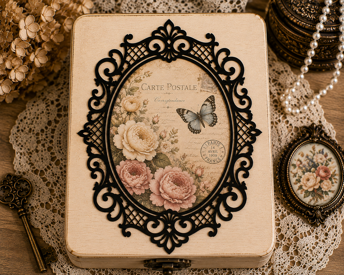 Oval Vintage Decorative Wooden Frame