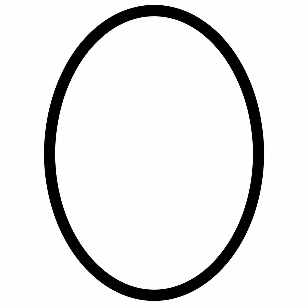 Simple Oval Wooden Frame – Unfinished Laser Cut Plywood Craft Frame