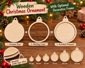 Wooden Christmas Bauble – Optional Decorative Frame