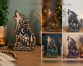 3D Wooden Wolf – DIY Craft & Home Decor